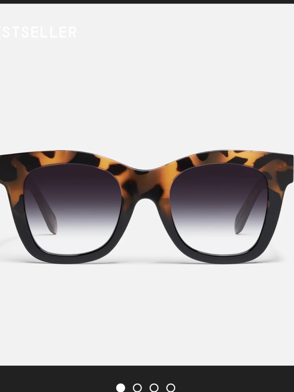 Quay Australia Tortoiseshell Sunglasses with Gradient Purple Lenses - Picture 10 of 13